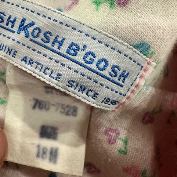 OshKosh B'gosh Vintage Floral Print Fabric Raincoat - Picture 2 of 4